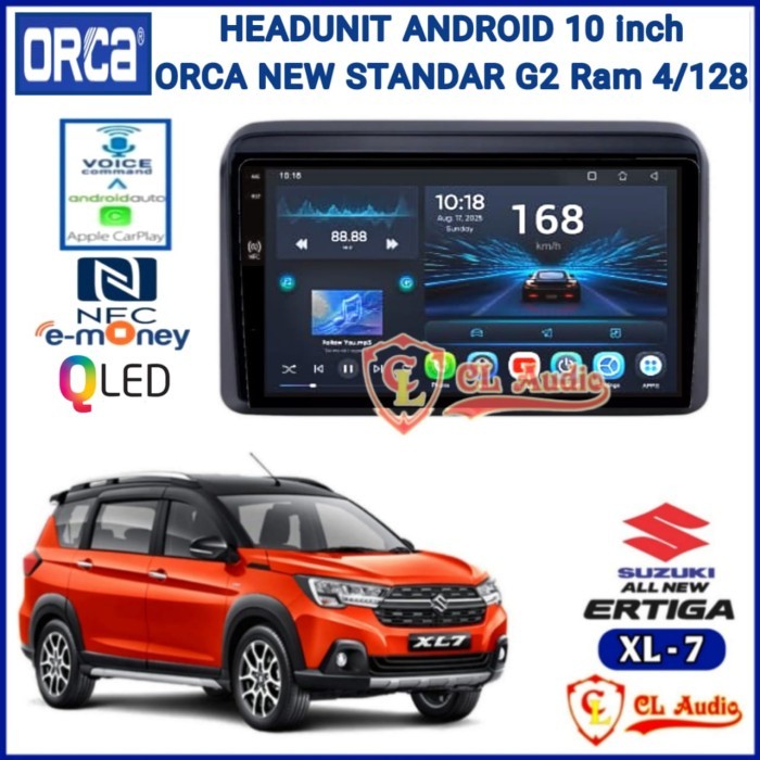 Head Unit Android 10Inch Orca Oem New Ertiga/Suzuki Xl7