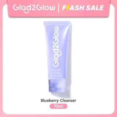 GRATIS ONGKIR Glad2Glow Blueberry Ceramide Low Ph Cleanser Gel Face Wash 70 ml G2G Facial Wash Face