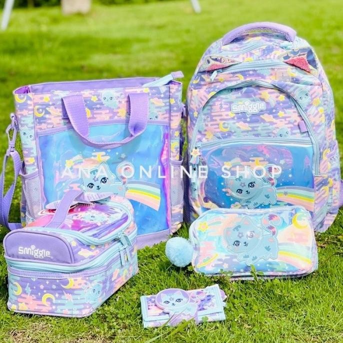 Smiggle Kitty Faraway Blue Shoulder Bag, Wallet, Backpack, Lunch Bag