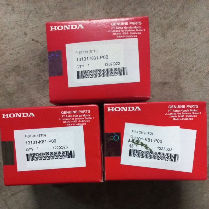 13101K81P00 – PISTON (STD), SEHER ONLY BEAT ESP, SCOOPY ESP ORI AHM