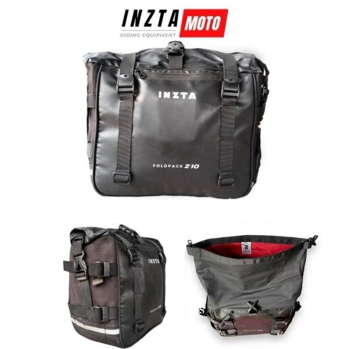 tas touring inzta foldpack, sidebag motor