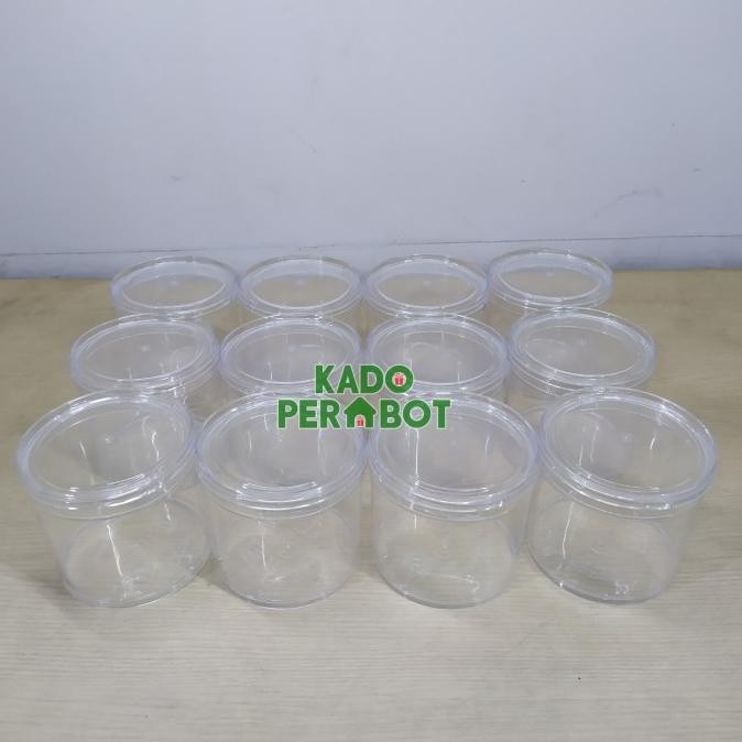 Toples Cookies Mika Tabung - Toples Kue Kering Bulat - Toples Kue Mini Original