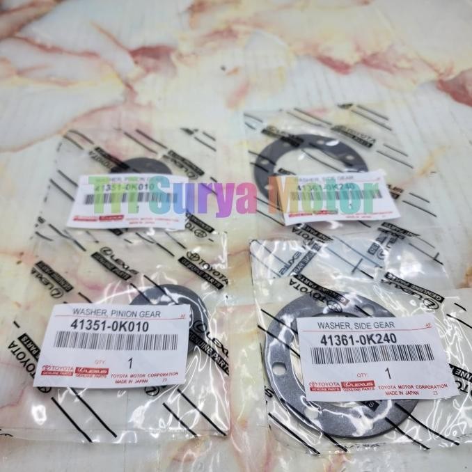 Washer Pinion Ring Gardan Gigi Bolu Besar Kecil 1Set Innova Ori Ori