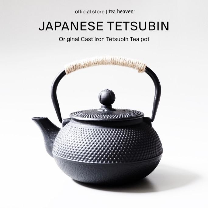 Teko Teh Jepang Tetsubin Premium Besi Hitam Japanese Teapot Cast Iron