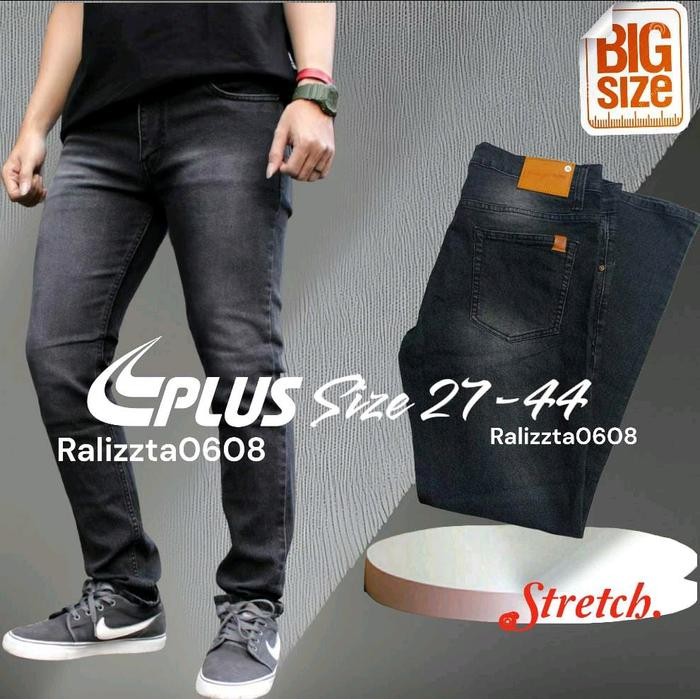 Jeans Pria Celana Jeans Pria Slim Fit Jumbo Big Size/ Jeans Pria Slim Fit Jumbo