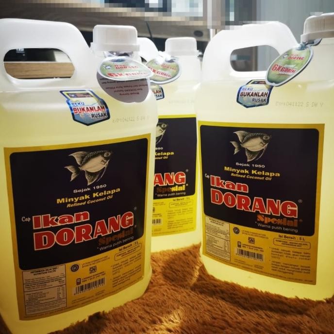 

Minyak Goreng Kelapa Spesial Ikan Dorang 5 Liter Original Dan Terpercaya