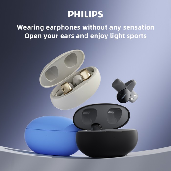 Philips TAT2719 True Wireless Open Ear Headset Bluetooth 5.4 - Ear Clip