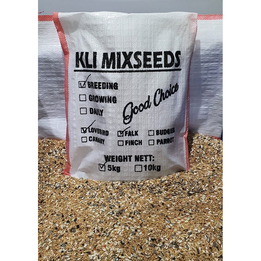 PAKAN BREEDING LOVEBIRD KLI MIXSEEDS 5 KG BREEDING FALK KODE 1019