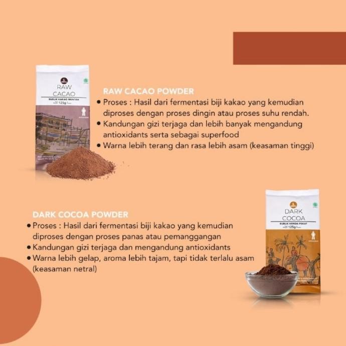 

DARK CACAO RAW COCOA POWDER BUBUK COKLAT COKELAT ORGANIK PREMIUM MURNI