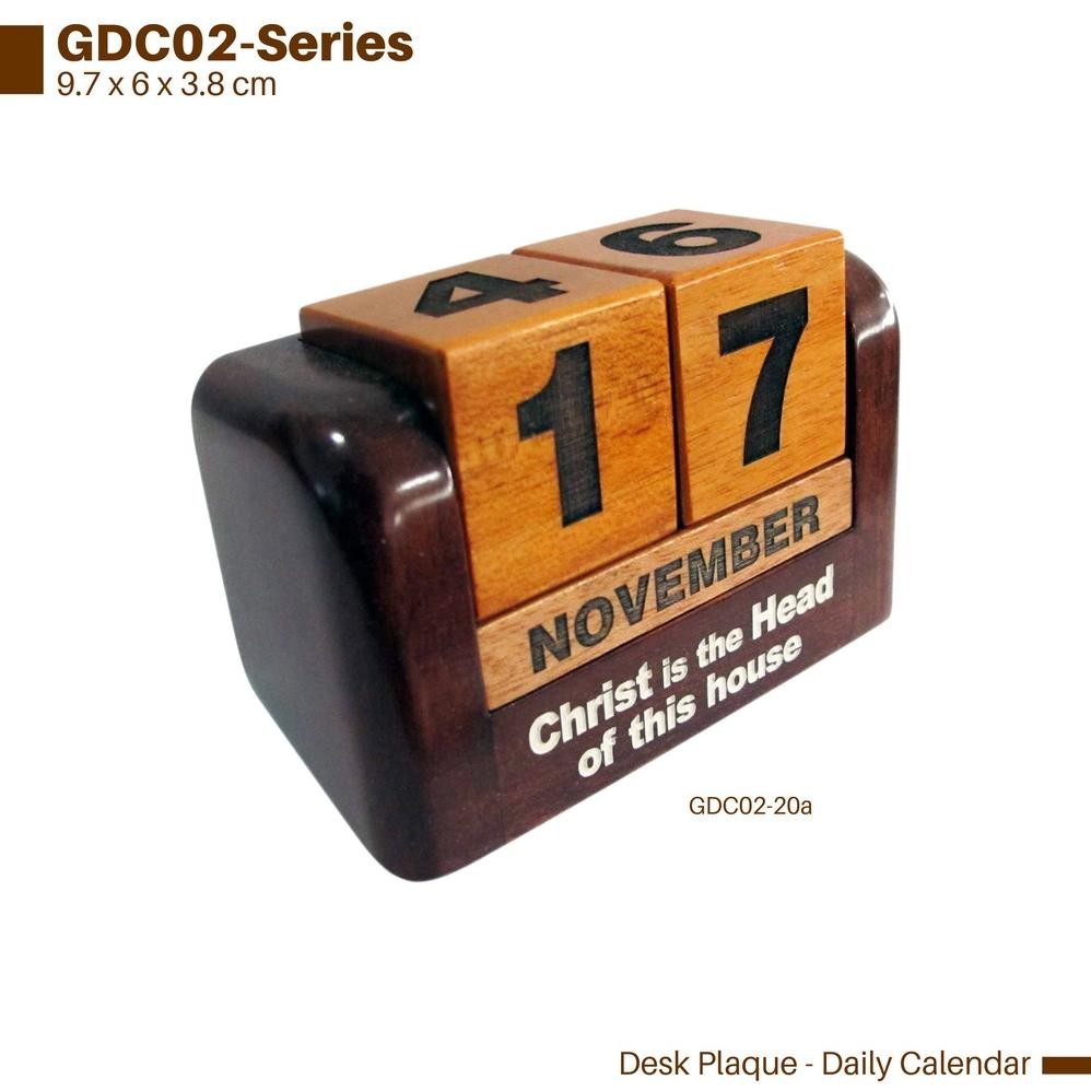 

Kalender Meja Kayu Desk Calendar
