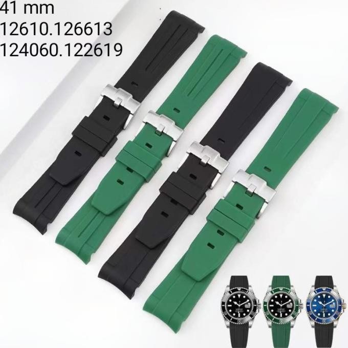 promo tali jam tangan 21 mm replacement strap rubber submarine 8066.21