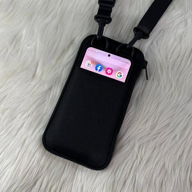 DG1 TAS DOMPET HANGING PHONE SAKO WALLET GANTUNG KALUNG LEHER SELEMPANG HP KARTU KOIN PASPOR KUNCI H