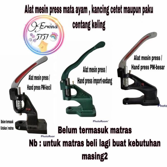 

READY ALAT MESIN PRESS / HANDPRESS ALAT PRESS MATA AYAM EYELET