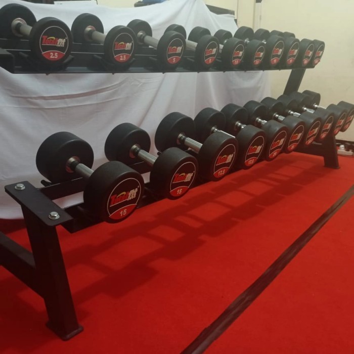 Nadia Dumbell Set+Rak Import Total Fitnes Dumbel Set-Rak Dumbell