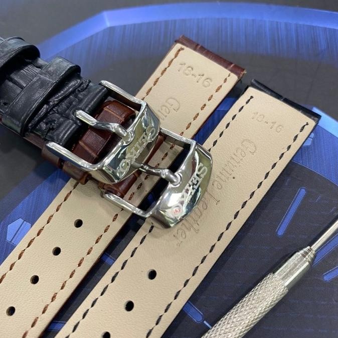 promo tali/strap jam tangan kulit seiko 18mm/20mm/22mm