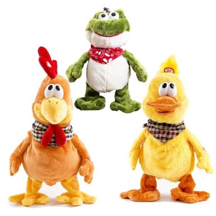 

READY (BISA ) MAINAN BONEKA MUSIK ELEKTRIK KARAKTER BEBEK AYAM KODOK BERGOYANG DAN BISA JOGET TOYS MUSIKAL