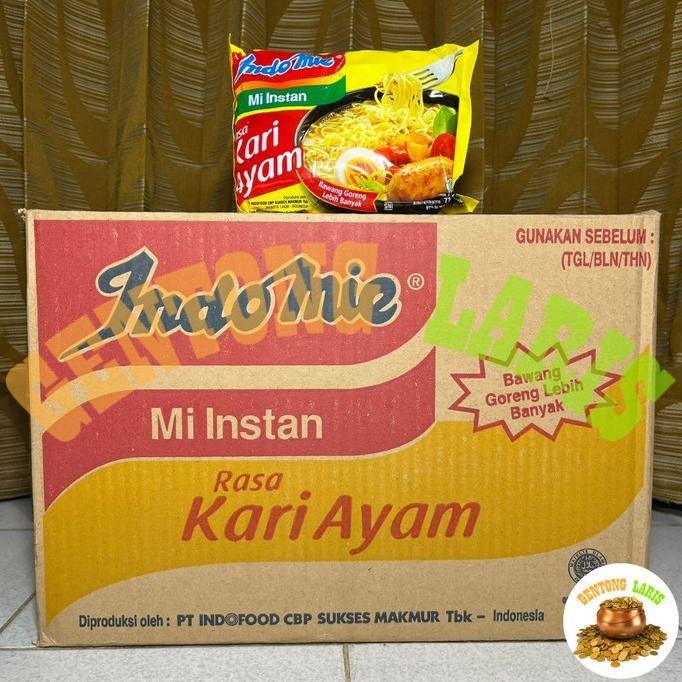 

READY INDOMIE KUAH KARI AYAM 1 DUS / KARTON ISI 40 PCS MIE INSTAN