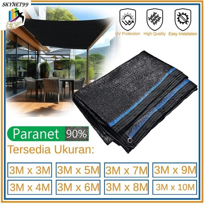 

READY JARING PARANET 90% JAHIT LIST PINGGIR MATA AYAM NET SUNSHADE PENUTUP TENDA BAYANGAN TANAMAN LEBAR 3 METER 3X3 - 3X10M