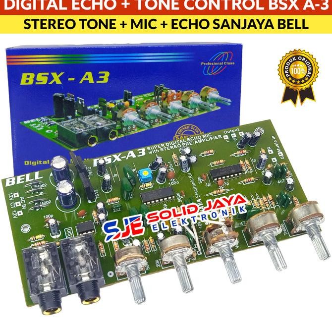 Terlaris KIT DIGITAL ECHO BSX-A3 TONE CONTROL STEREO PREAMP PRE AMP PRE-AMP DIGITAL ECHO PREAMPLIFIE