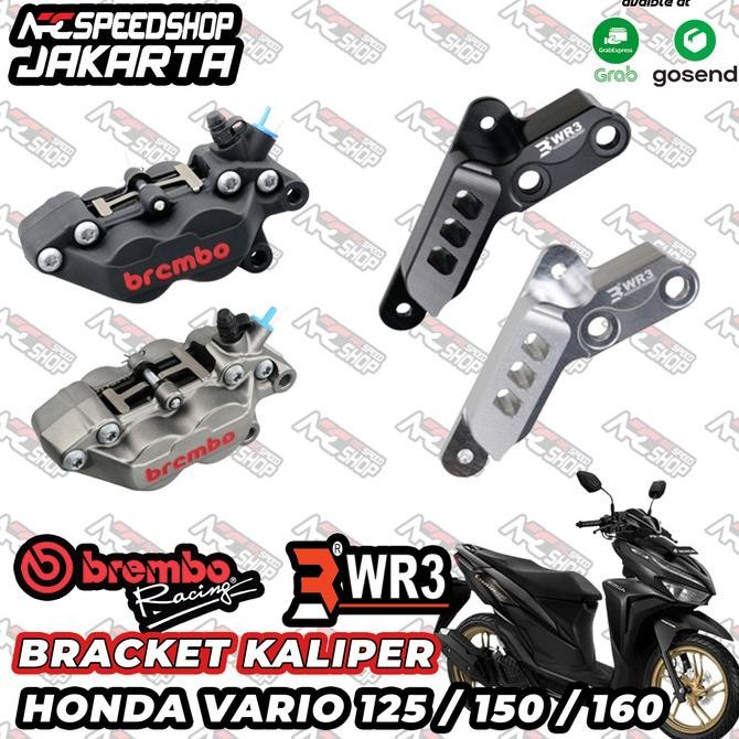 Ori - Braket Kaliper WR3 + Brembo Kaliper 4P Honda Vario 125/150/160
