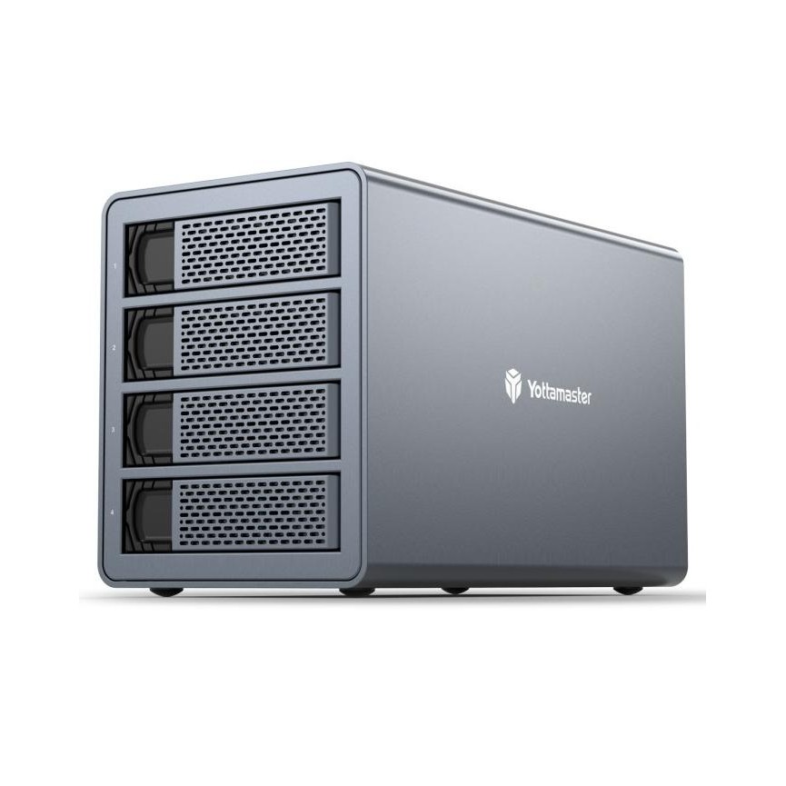 CO Yottamaster 4 Bay Hard Drive Enclosure USB C (FS4C3) Daisy Chain