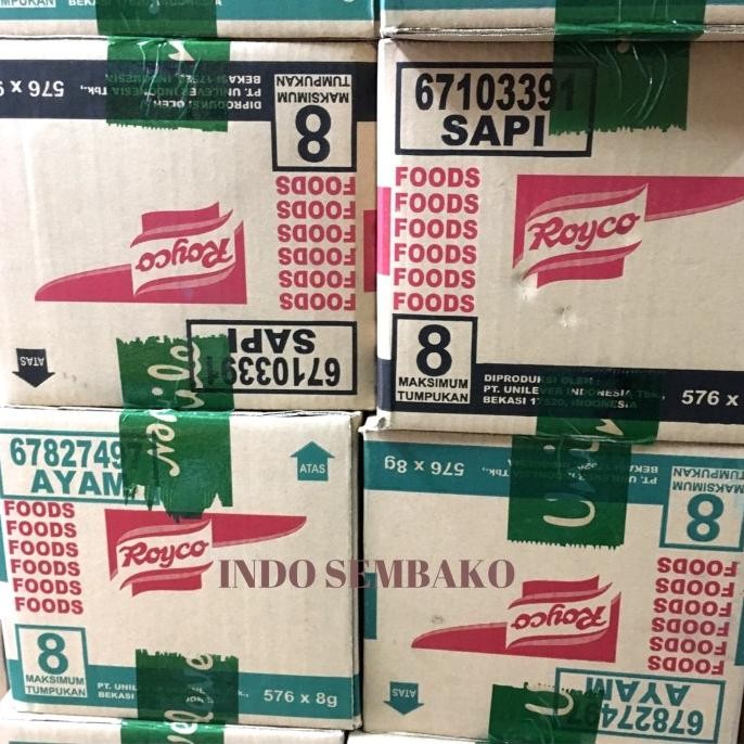 

READY ROYCO AYAM DUS / ROYCO SAPI DUS / ROYCO DUS / ROYCO KARTON 576 X 8G
