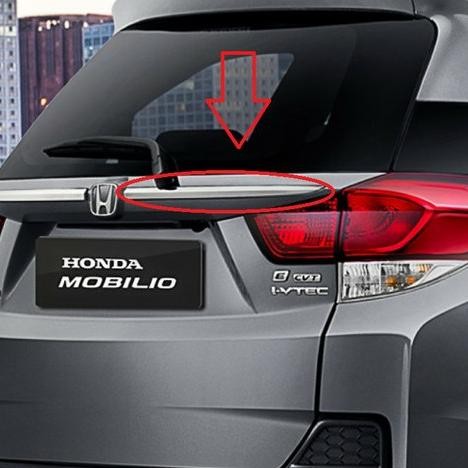 Ori - List chrome vernekel bagasi belakang Honda Mobilio Facelift Original