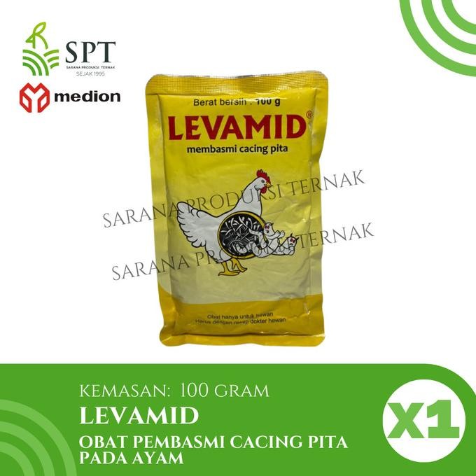 

READY MEDION LEVAMID 100 G PEMBASMI CACING PITA AYAM