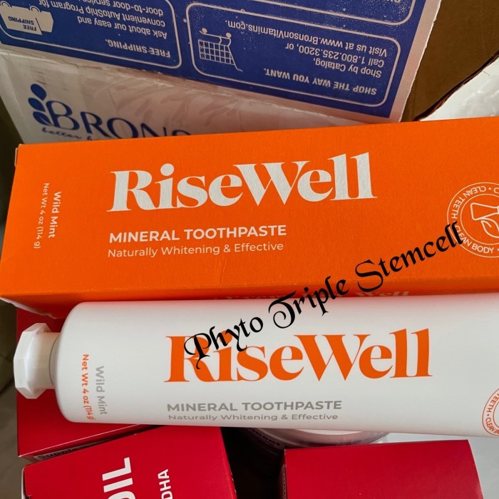 Risewell mineral toothpaste (hydroxyapatite) 114 gram (Wild Mint) Original Product