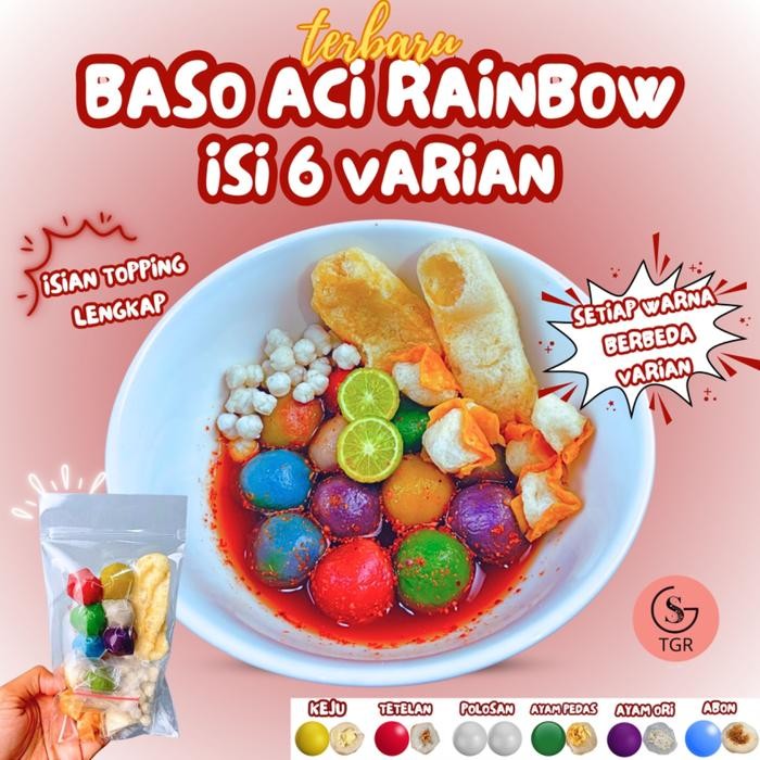 

BERGARANSI BASO ACI RAINBOW 1 BUNGKUS-SETIAP WARNA BERBEDA VARIAN Ayam Instan Kaldu Pedas Food