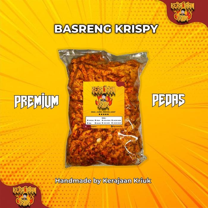 

BERMUTU Basreng Snack 250 Gram Bumbu Pedas Gurih Daun Jeruk Renyah Goreng Food Makanan Cemilan
