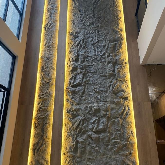 PU Stone Wall Panel Dinding 3D