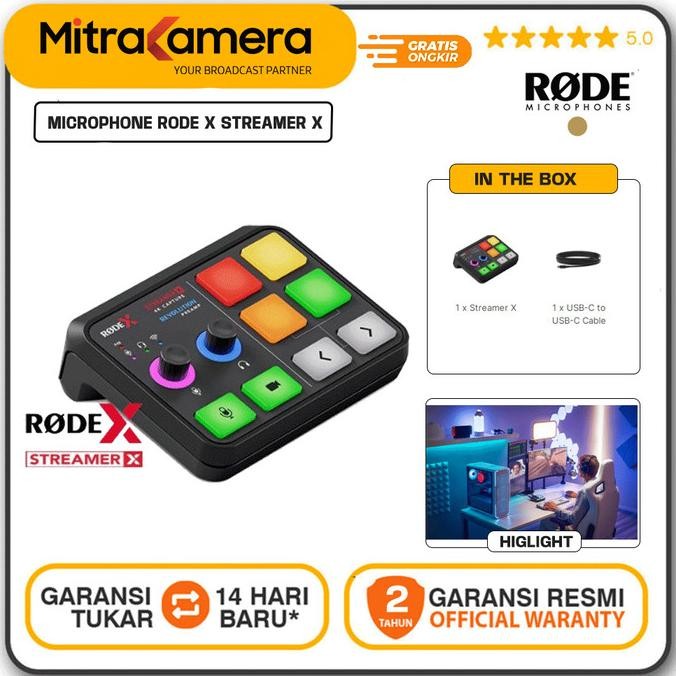 Rode X Streamer X Audio Interface And Video Streaming Console New Stok