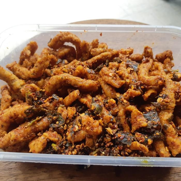 

PROMO Usus Crispy RAMERAME KEMASAN BOX Merah Pedas Food Snacks Kering