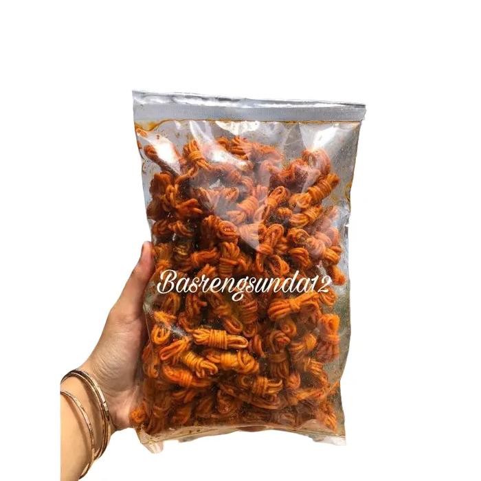 

DISKON Mie Gulung mie uwel pedas daun jeruk isi 500gram Cemilan Instan Food