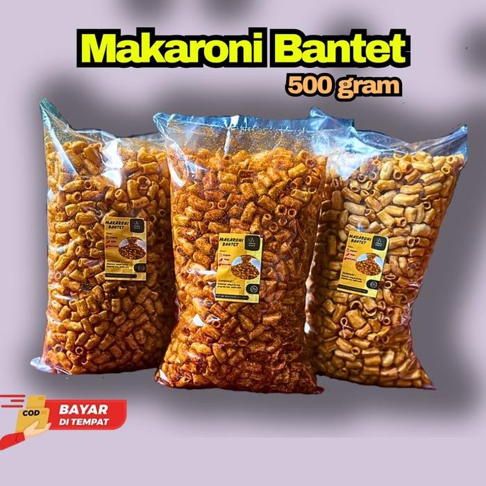 

CUCI GUDANG MAKARONI BANTET PEDAS KILOAN 500 GRAM KHAS TASIKMALAYA Food Kerang Snacks Macaroni