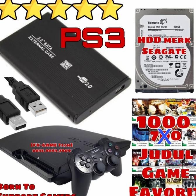 CO Hardisk HDD external eksternal PS3 Full Game USB 2.0 320 500 GB 1Tb