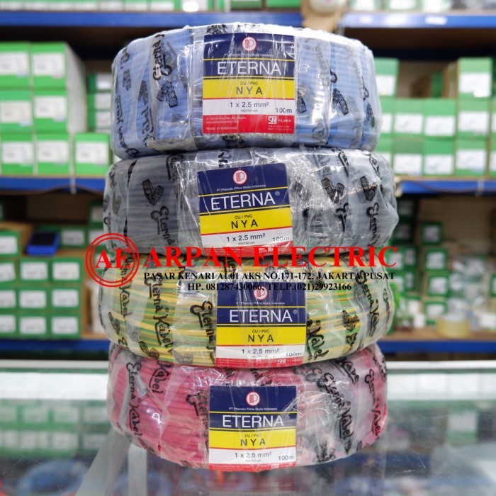 TERMURAH - Kabel Eterna NYA 2.5mm 100 Meter