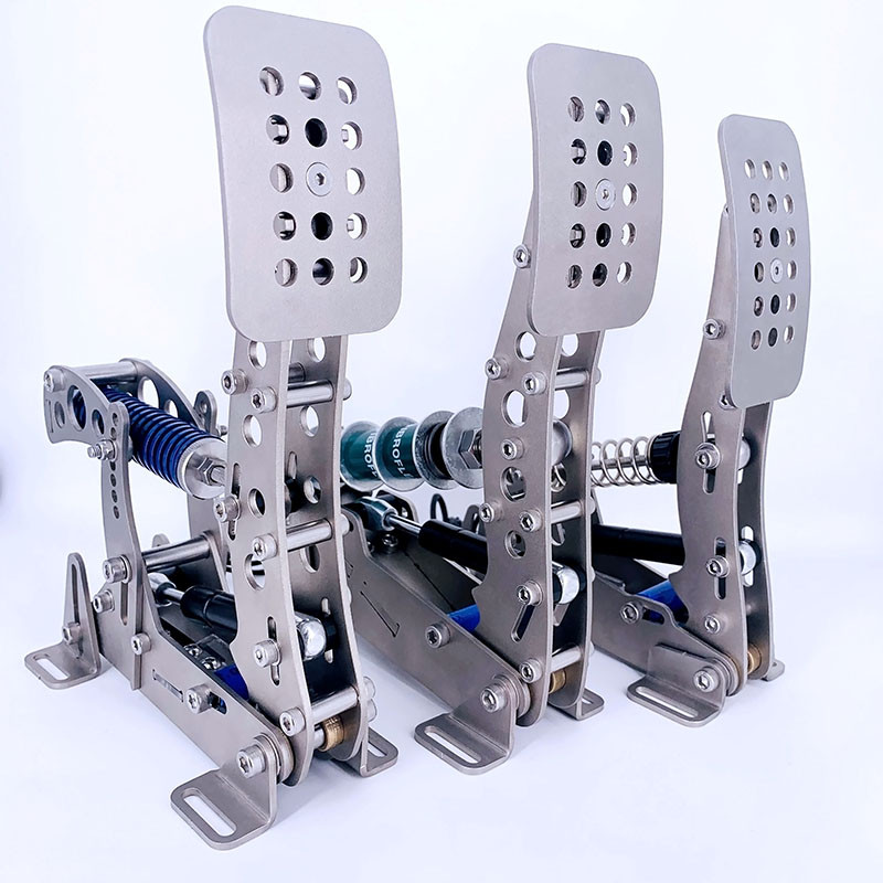 KESP 3Pcs Sim Racing Pedals Racing Game Simulator Pressure Sensor Load Cell Pedals HE U Hydraulic Pe