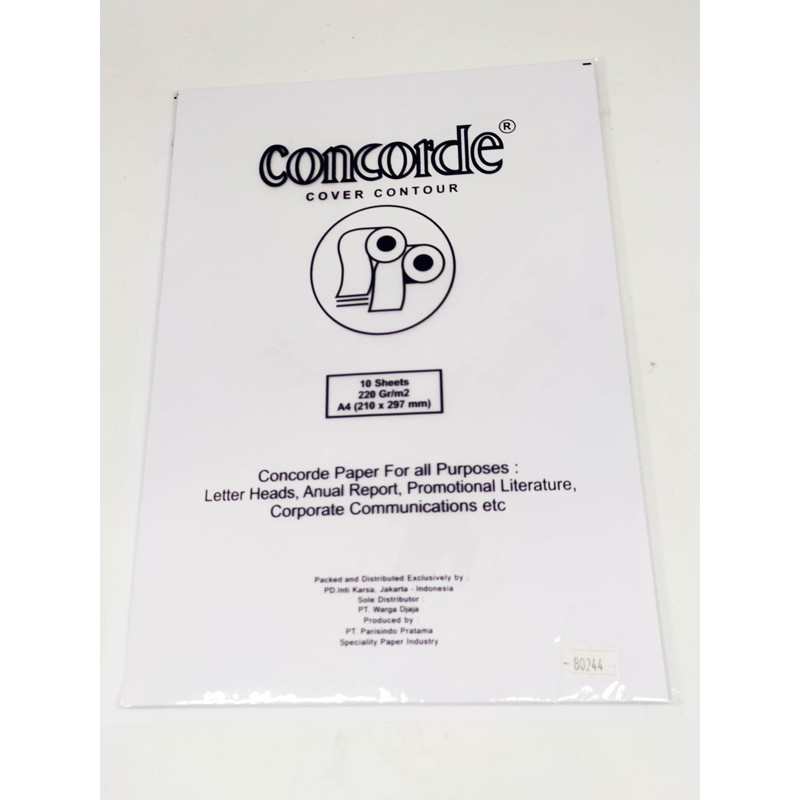 

Gramedia Pettarani - Concorde Cover Contour A4 220Gram 80244