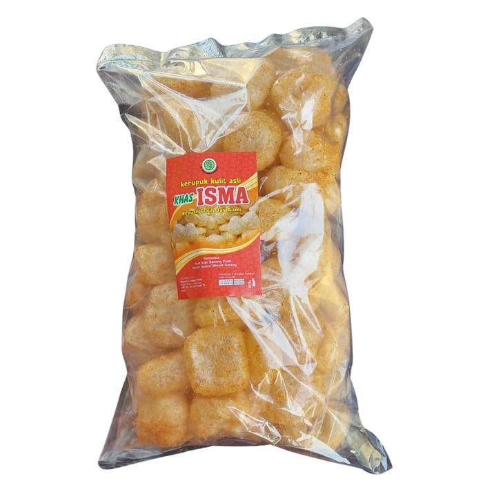 

STOK TERBATAS Kerupuk Kulit Sapi Khas Isma Pedas 250g - Makanan Ringan - Snacks - Cemilan