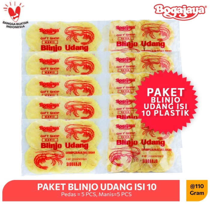 

MURAH Promo Makanan Blinjo Udang Pedas Manis 10 Pcs - PROMO GROSIR