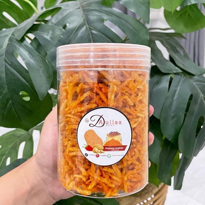 

TERPERCAYA Kentang mustofa DapurAuliaa toples 750ml 200gr - 100% kentang dieng kentang mustofa