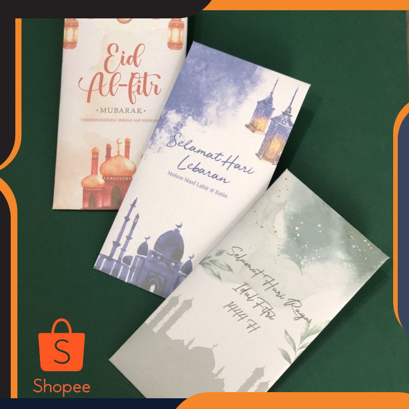 

Grosir 6 pcs Amplop Lebaran Panjang / Angpau Idul Fitri / Amplop THR Lebaran - EF03 Keren