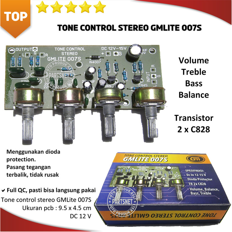Tone control stereo GMLite 007S