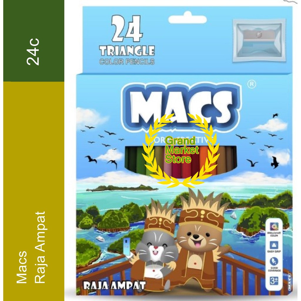 

Macs Pensil Warna Raja Ampat 24 Color Pencils Macs Raja Ampat 24 Triangle Color Pencils Macs Raja Ampat 24 color Premium