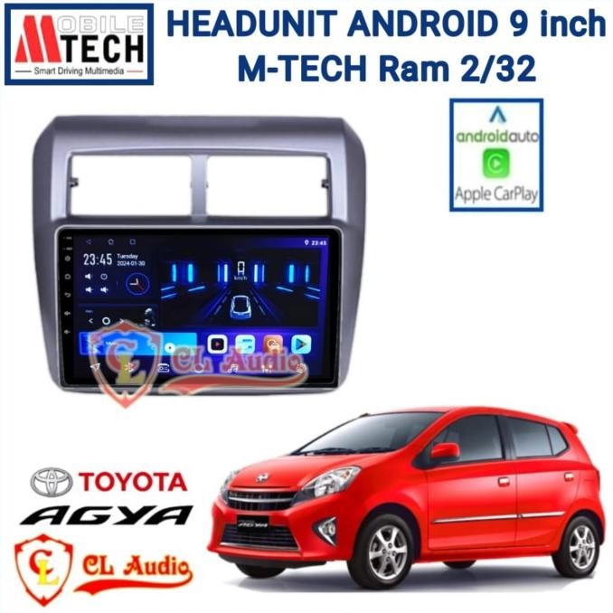 Terjangkau Head Unit Android Mtech Sigma Lite 9 Inch Agya/Ayla