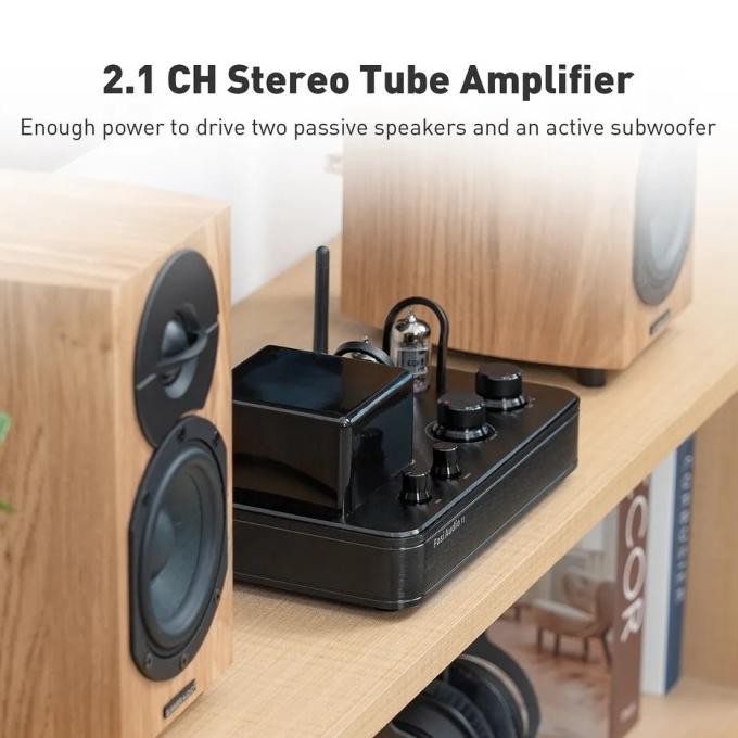 Fosi Audio T3 Class Ab 2.1 Amplifier Tube Ecf80 2X50W+Sub Out New Stok