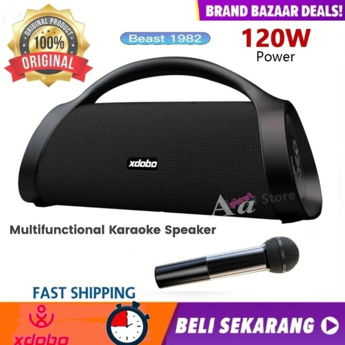 Xdobo Beast 1982 120W Rms V5. 3 Speaker Wireless Bluetooth Original New Stok