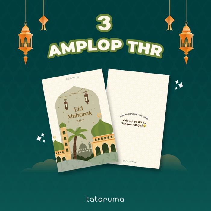 

KODE A 3pcs AMPLOP THR Lebaran Pantun Lucu Ramadhan Hari Raya Idul Fitri
